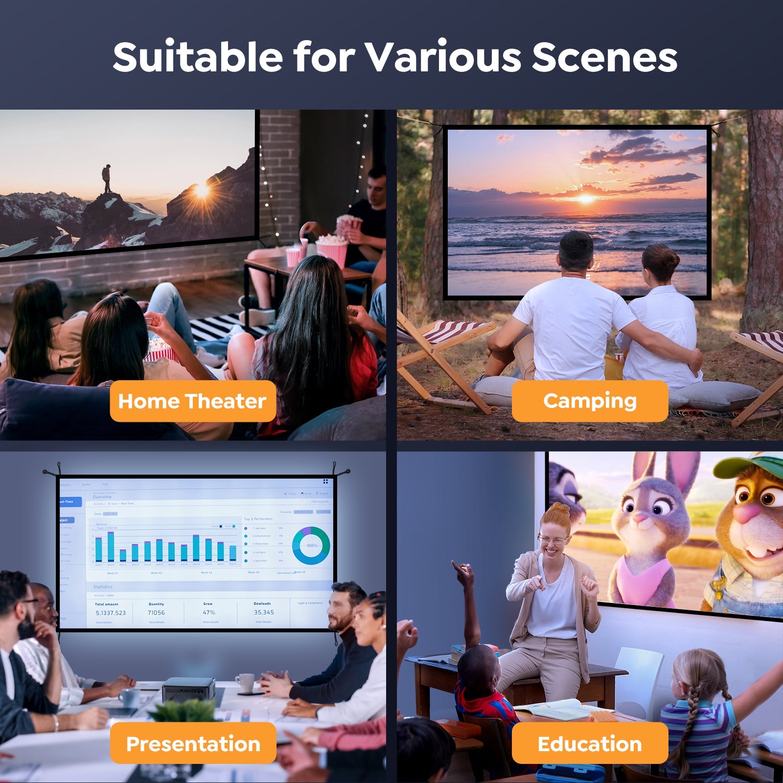 Outdoor Projector Screen YS-100F
