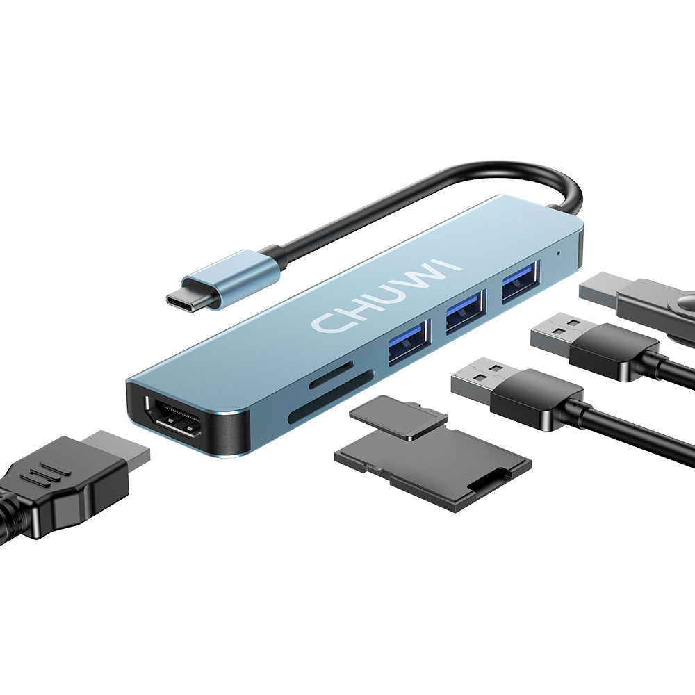 CHUWI HUB USB-C Multiport Adapter | USB-C to HDMI +USB3.0+USB3.1 Charger