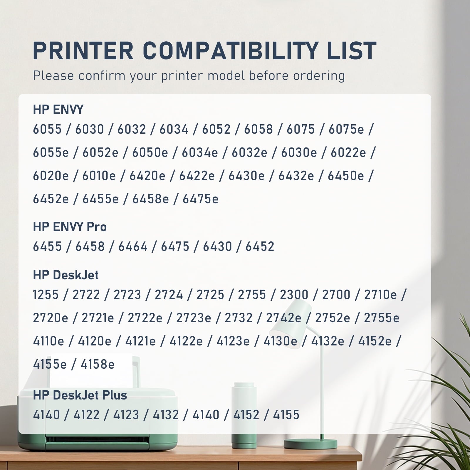 67XL Ink Cartridges Compatible for HP 67 Ink Cartridge for Deskjet 2700 2700e 2752 2752e 2755 2755e Envy 6000 6055 6055e Printer (Black Tri-Color 2 Pack)