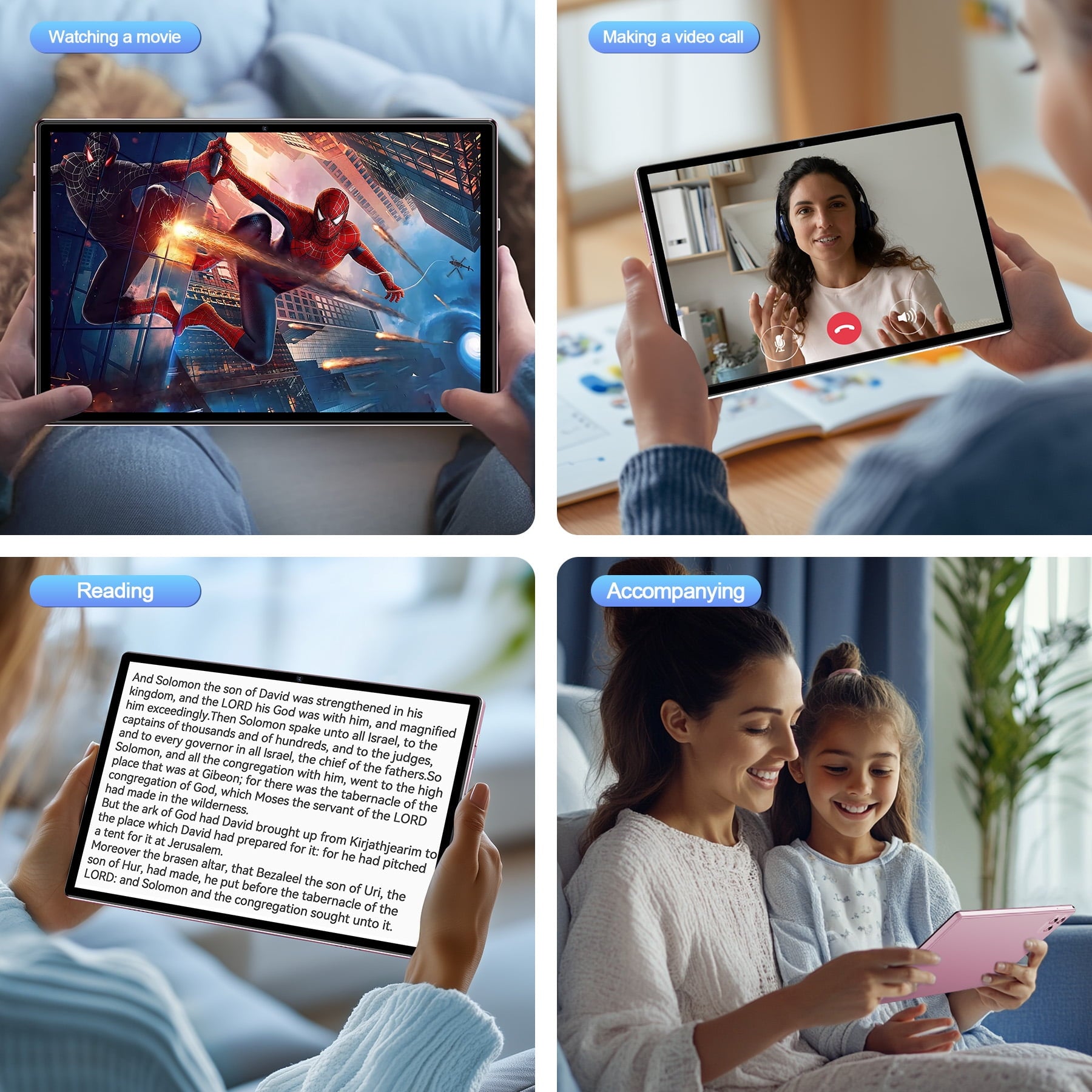 VEAT00L F11 Tablet 2025, 6GB RAM 64GB ROM, Rose Gold